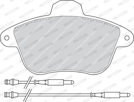 Ferodo FDB746 - Тормозные колодки, дисковые, комплект autosila-amz.com