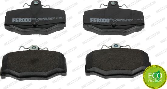Ferodo FDB707 - Тормозные колодки, дисковые, комплект autosila-amz.com