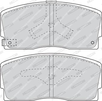 Ferodo FDB718 - Тормозные колодки, дисковые, комплект autosila-amz.com