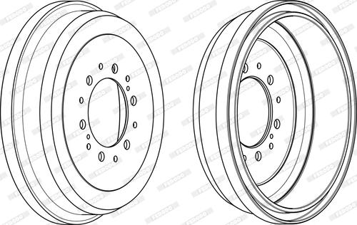 Ferodo FDR329091 - Тормозной барабан autosila-amz.com