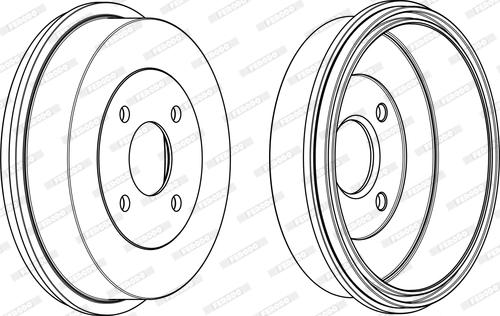 Ferodo FDR329191 - Барабан торм autosila-amz.com