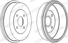 Ferodo FDR329191 - Барабан торм autosila-amz.com