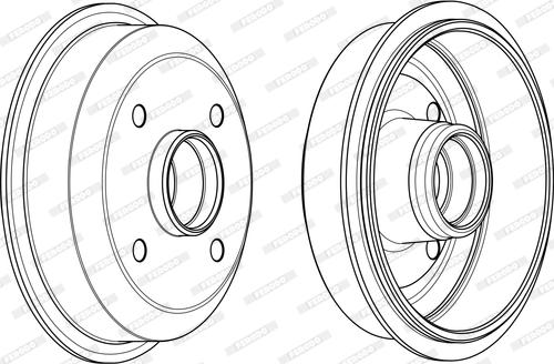 Ferodo FDR329197 - Барабан торм autosila-amz.com