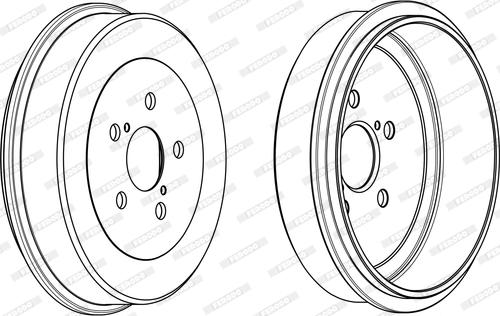 Ferodo FDR329350 - Барабан торм autosila-amz.com