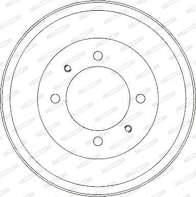 Ferodo FDR329303 - Тормозной барабан autosila-amz.com