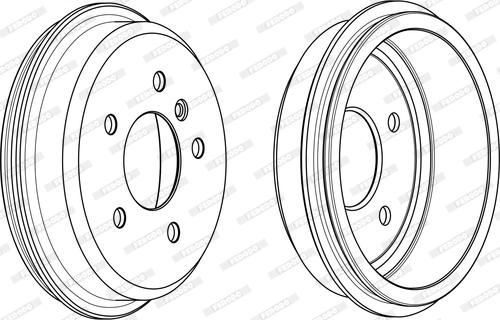 Ferodo FDR329240 - Барабан торм autosila-amz.com