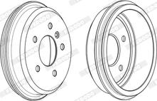 Ferodo FDR329240 - Барабан торм autosila-amz.com