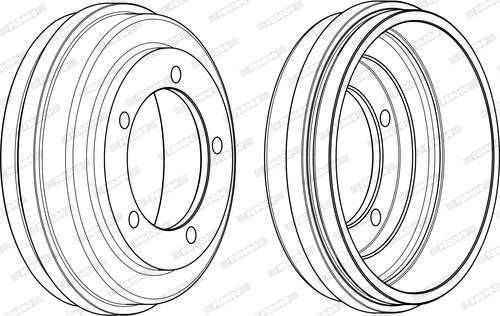 Ferodo FDR329258 - Барабан торм autosila-amz.com