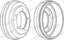 Ferodo FDR329258 - Барабан торм autosila-amz.com