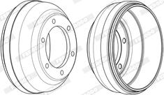 Ferodo FDR329252 - Барабан торм autosila-amz.com