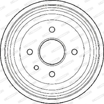 Ferodo FDR329201 - Барабан торм autosila-amz.com