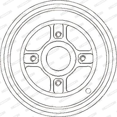 Ferodo FDR329219 - Барабан торм autosila-amz.com