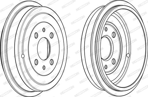 Ferodo FDR329211 - Барабан торм autosila-amz.com