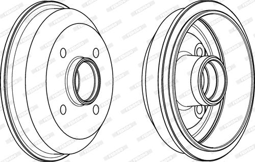 Ferodo FDR329715 - Барабан торм autosila-amz.com