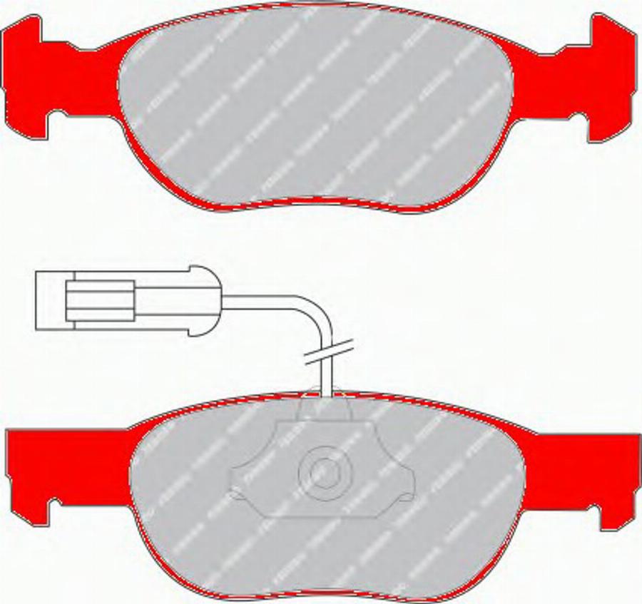 Ferodo FDS1040 - Тормозные колодки, дисковые, комплект autosila-amz.com