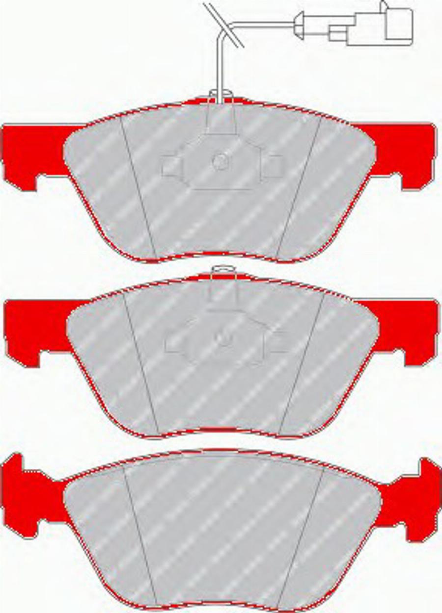 Ferodo FDS1052 - Тормозные колодки, дисковые, комплект autosila-amz.com