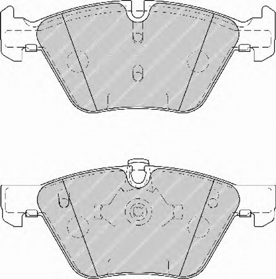 Ferodo FDS1773 - Тормозные колодки, дисковые, комплект autosila-amz.com