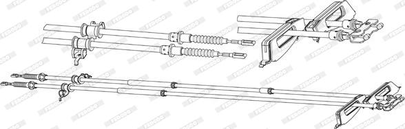 Ferodo FHB432980 - Трос стоян торм autosila-amz.com