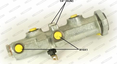 Ferodo FHM1073 - Главный тормозной цилиндр autosila-amz.com