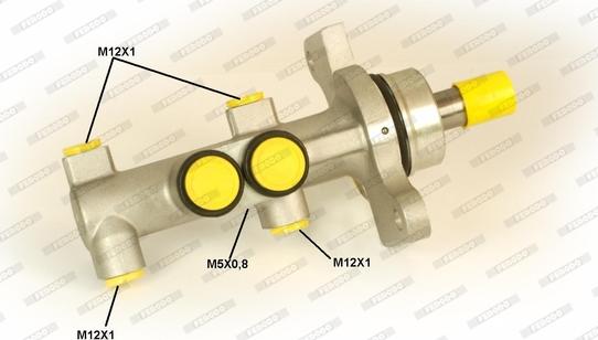 Ferodo FHM1226 - Главный тормозной цилиндр autosila-amz.com