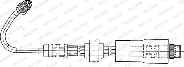 Ferodo FHY3011 - Тормозной шланг autosila-amz.com