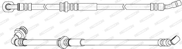 Ferodo FHY3100 - Тормозной шланг autosila-amz.com