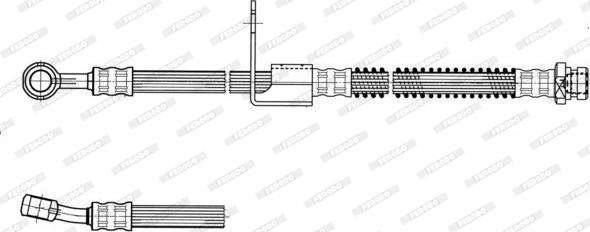 Ferodo FHY3131 - Ferodo hydraulic brake hose autosila-amz.com