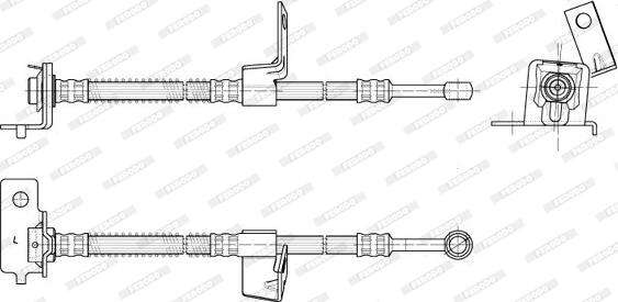 Ferodo FHY3126 - Тормозной шланг autosila-amz.com