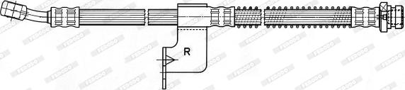 Ferodo FHY3170 - Тормозной шланг autosila-amz.com