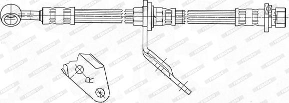 Ferodo FHY3304 - Тормозной шланг autosila-amz.com