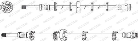 Ferodo FHY3328 - Тормозной шланг autosila-amz.com