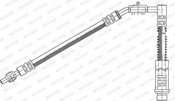 Ferodo FHY2960 - Тормозной шланг autosila-amz.com