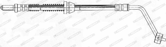 Ferodo FHY2081 - Тормозной шланг autosila-amz.com