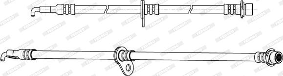 Ferodo FHY2845 - Тормозной шланг autosila-amz.com