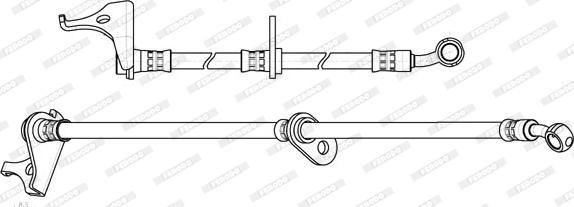 Ferodo FHY2862 - Тормозной шланг autosila-amz.com