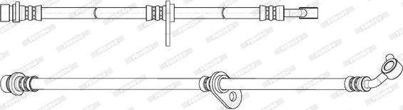 Ferodo FHY2808 - Тормозной шланг autosila-amz.com