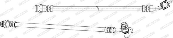 Ferodo FHY2717 - Тормозной шланг autosila-amz.com