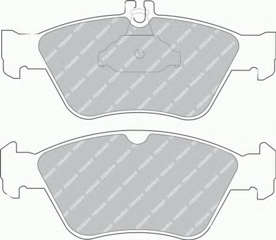 Ferodo FQT1049 - Тормозные колодки, дисковые, комплект autosila-amz.com