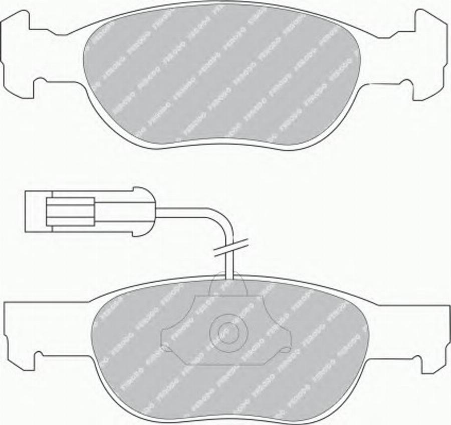 Ferodo FQT1040 - Тормозные колодки, дисковые, комплект autosila-amz.com