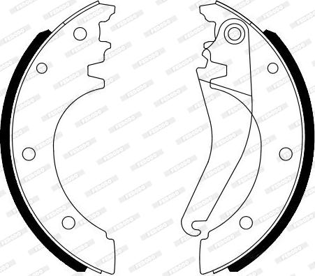 Ferodo FSB4078 - Ferodo lv brake shoe autosila-amz.com