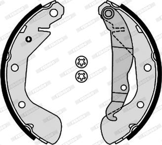 Ferodo FSB4185 - Комплект тормозных колодок, барабанные autosila-amz.com