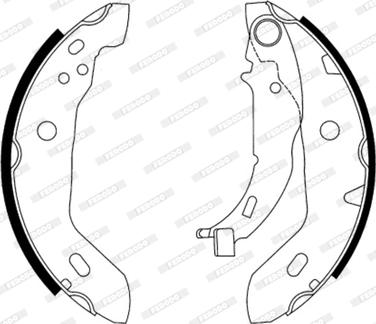 Ferodo FSB569 - FSB569 4421.00=657SBS !колодки барабанные\ MB W168 A-class 1.4-1.7CDi 97> autosila-amz.com