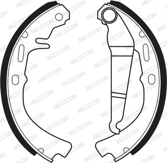 Ferodo FSB69 - Комплект тормозных колодок, барабанные autosila-amz.com