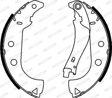 Ferodo FSB675 - Комплект барабанных тормозных колодок FIAT DUNA, FIORINO, FIORINO/MINIVAN, IDEA, PALIO, SIENA, STRAD autosila-amz.com