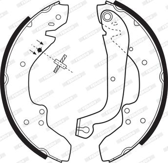 Ferodo FSB203 - Колодки тормозные барабанные autosila-amz.com