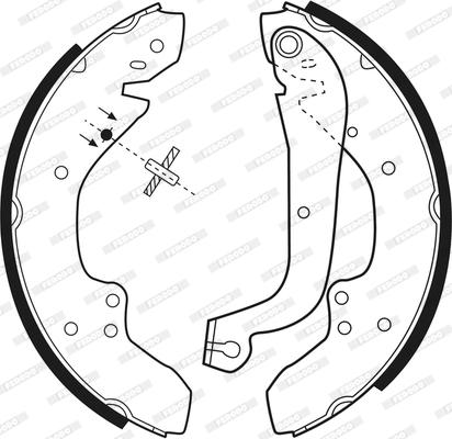 Ferodo FSB203 - Колодки тормозные барабанные autosila-amz.com