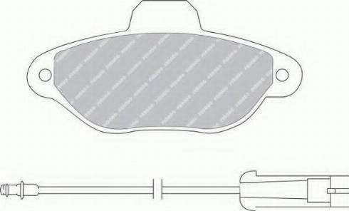 Ferodo FSL925 - Тормозные колодки, дисковые, комплект autosila-amz.com