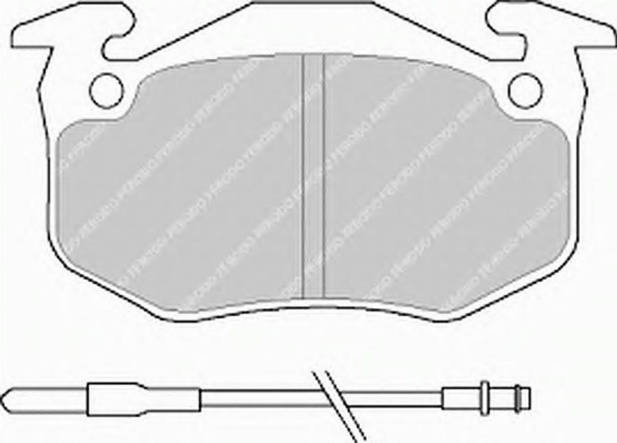 Ferodo FSL440 - Тормозные колодки, дисковые, комплект autosila-amz.com