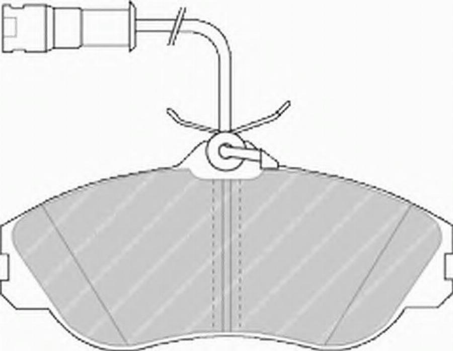 Ferodo FSL563 - Тормозные колодки, дисковые, комплект autosila-amz.com