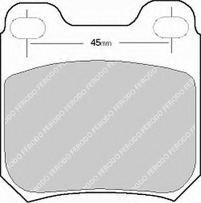 Ferodo FSL525 - Тормозные колодки, дисковые, комплект autosila-amz.com